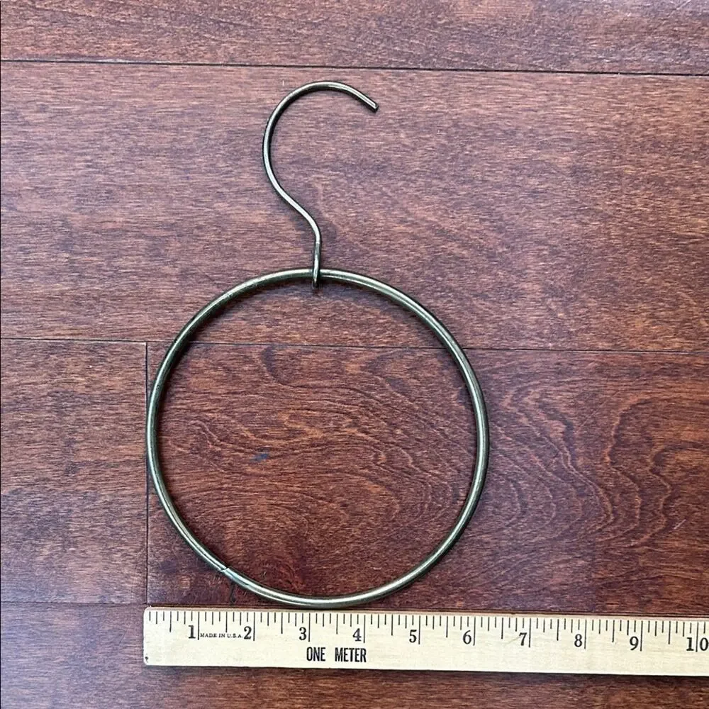 Vintage Brass Gold-Toned Scarf Hoop, Functional and Cool Looking